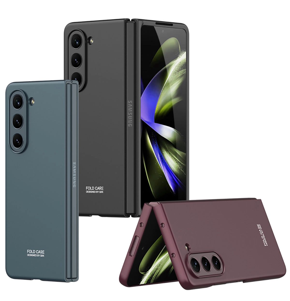 Galaxy Uyumlu Z Fold 5 Kılıf Zore Sert Kıpta Kapak