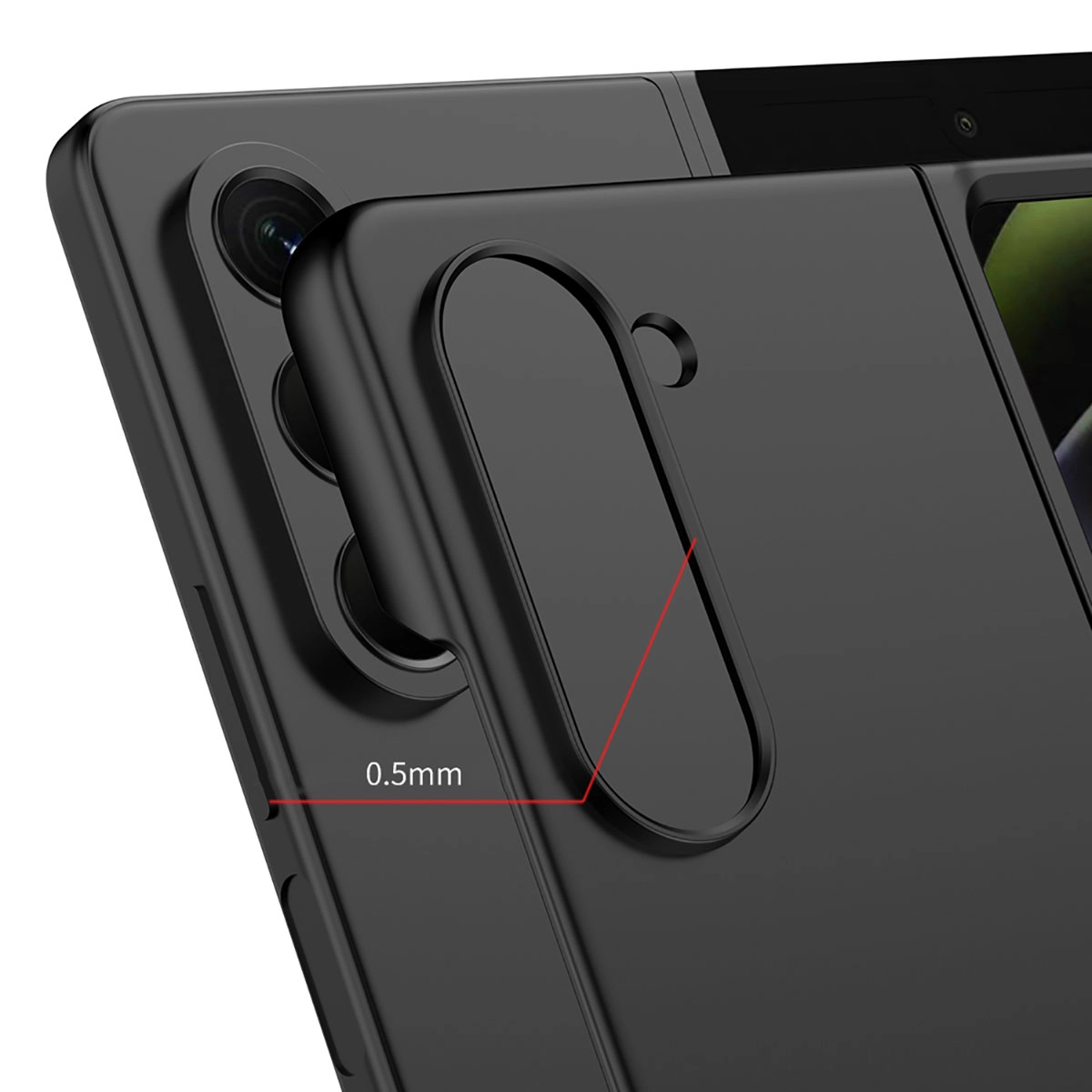 Galaxy Uyumlu Z Fold 5 Kılıf Zore Sert Kıpta Kapak