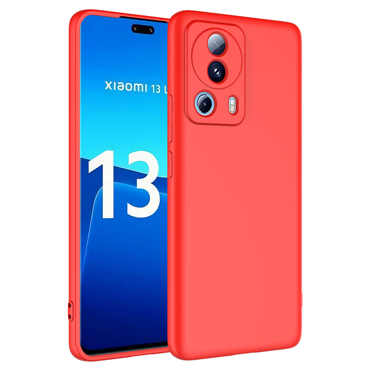 Xiaomi Uyumlu  Mi 13 Lite Kılıf Zore Mara Lansman Kapak-Kırmızı