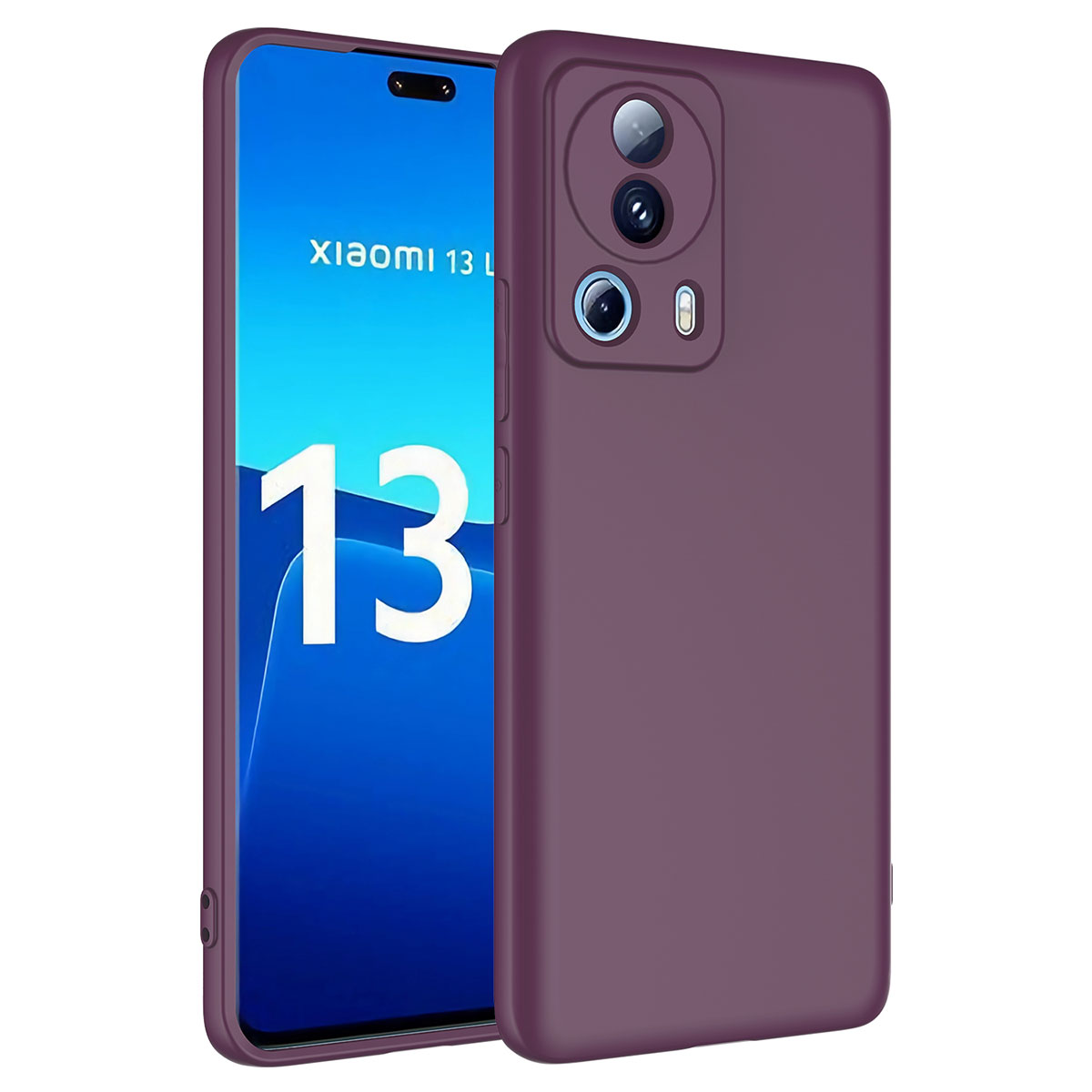 Xiaomi Uyumlu  Mi 13 Lite Kılıf Zore Mara Lansman Kapak-Koyu mor