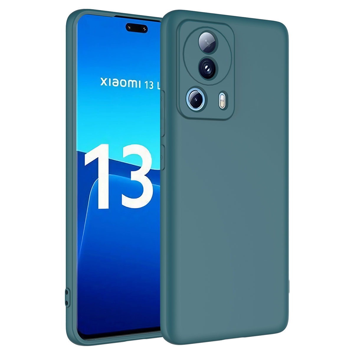 Xiaomi Uyumlu  Mi 13 Lite Kılıf Zore Mara Lansman Kapak-Koyu yeşil