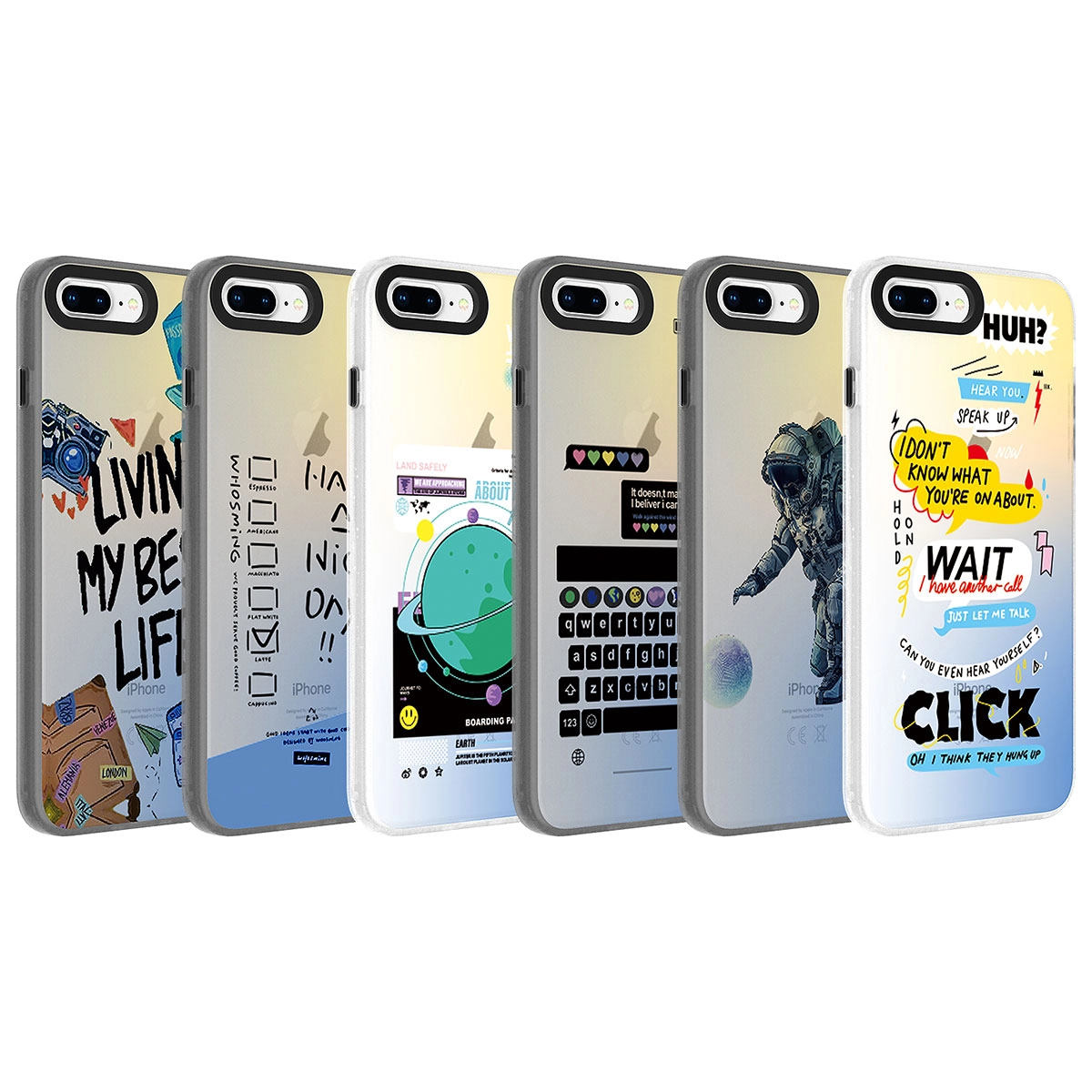 iPhone Uyumlu 8 Plus Kılıf Desenli Zore Dragon Sert Kapak