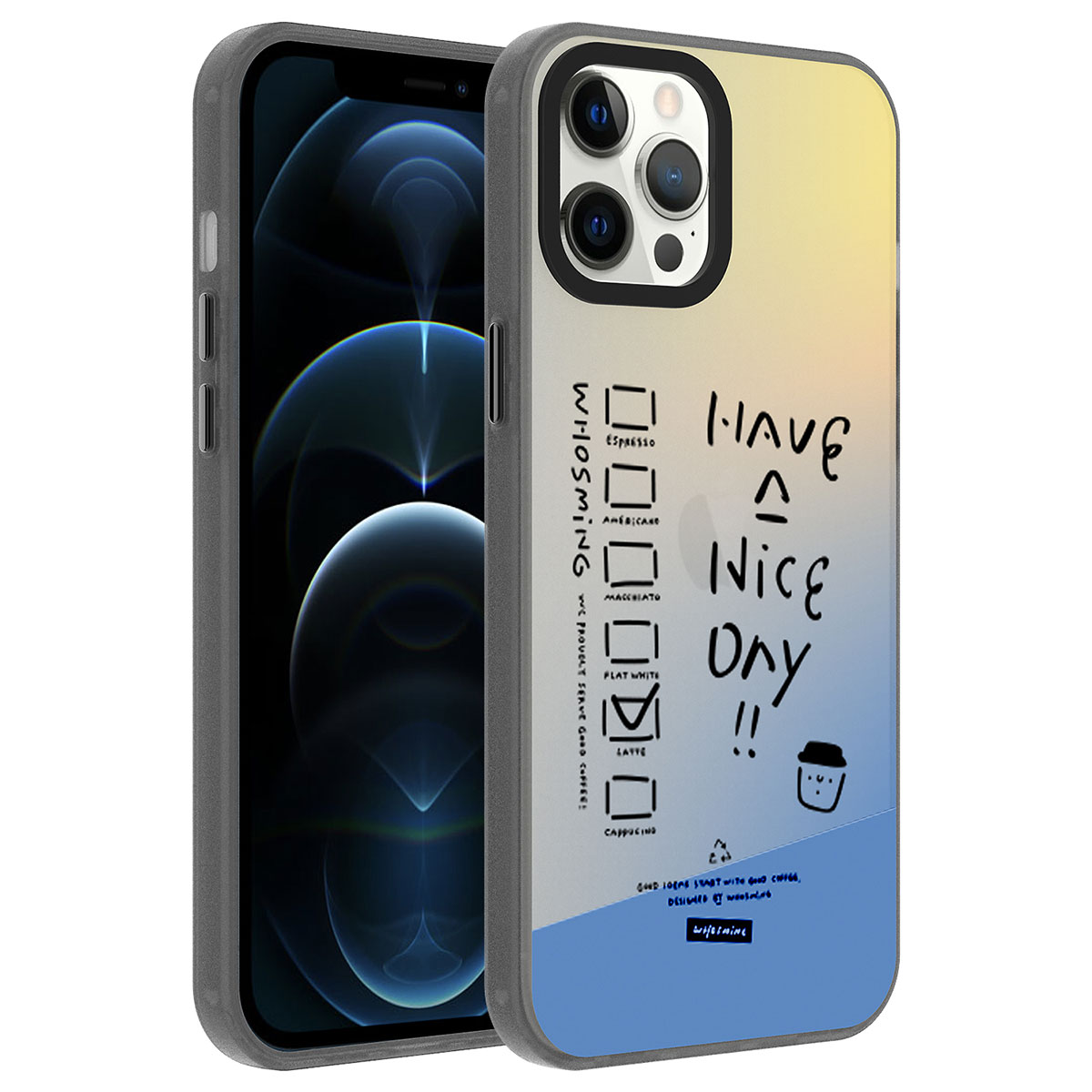 iPhone Uyumlu 12 Pro Max Kılıf Desenli Zore Dragon Sert Kapak