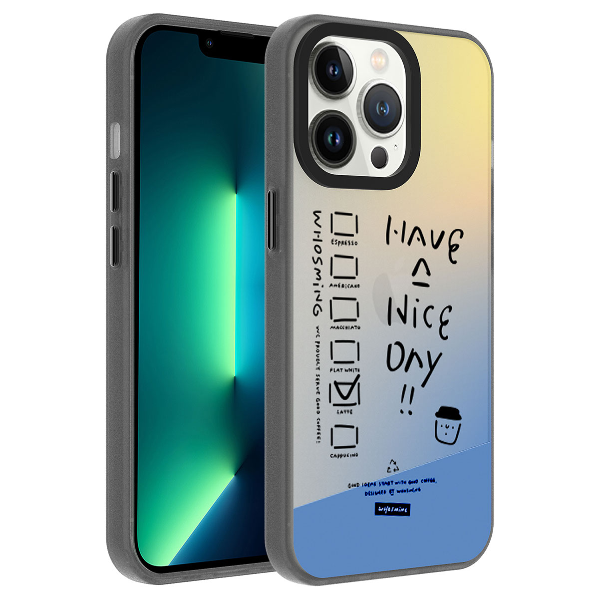 iPhone Uyumlu 13 Pro Max Kılıf Desenli Zore Dragon Sert Kapak