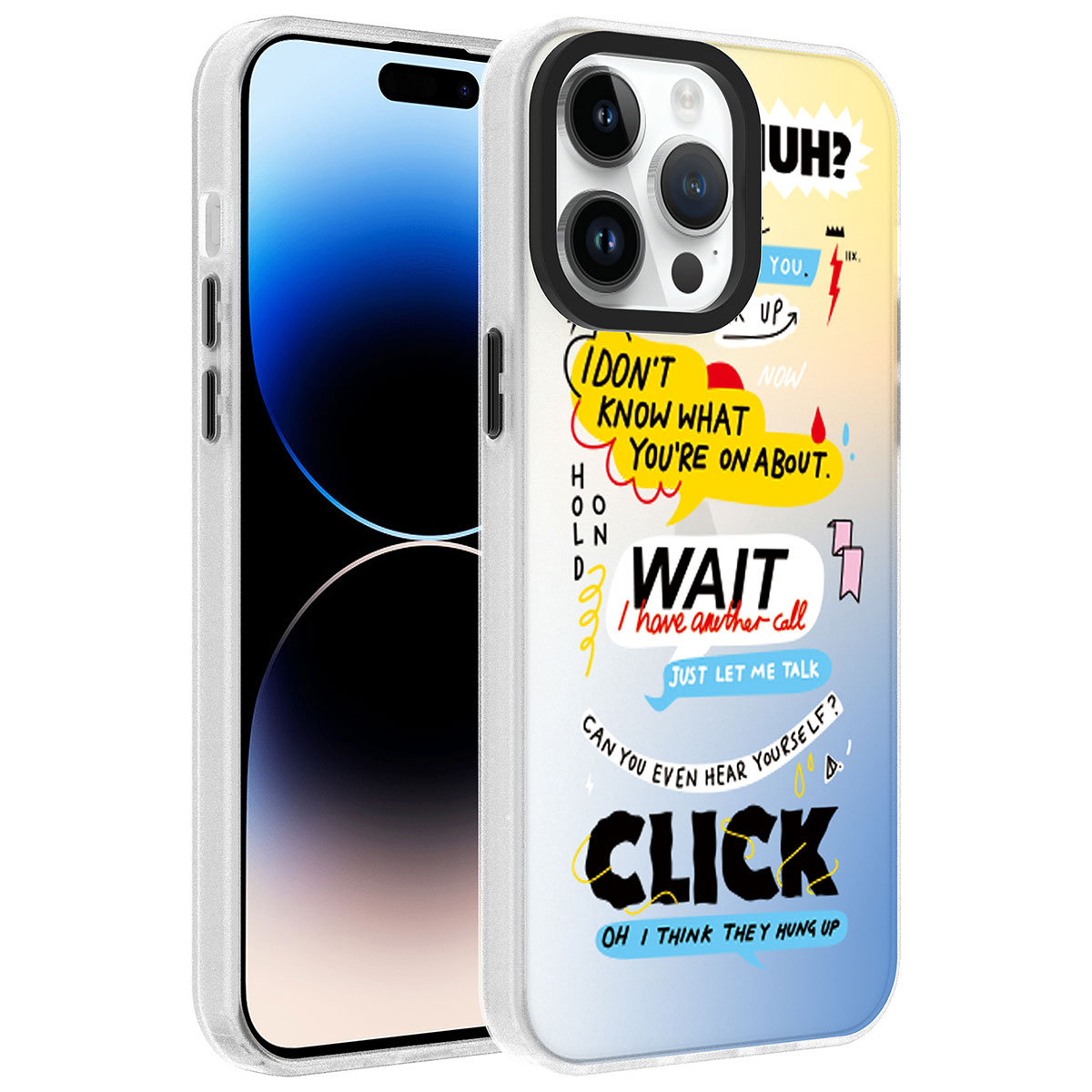 iPhone Uyumlu 14 Pro Max Kılıf Desenli Zore Dragon Sert Kapak-Kelimeler