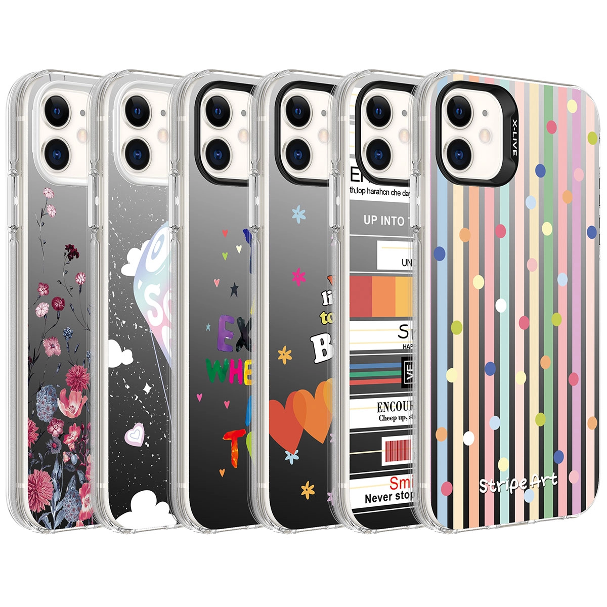 iPhone Uyumlu 11 Kılıf Desenli Zore Silver Sert Kapak