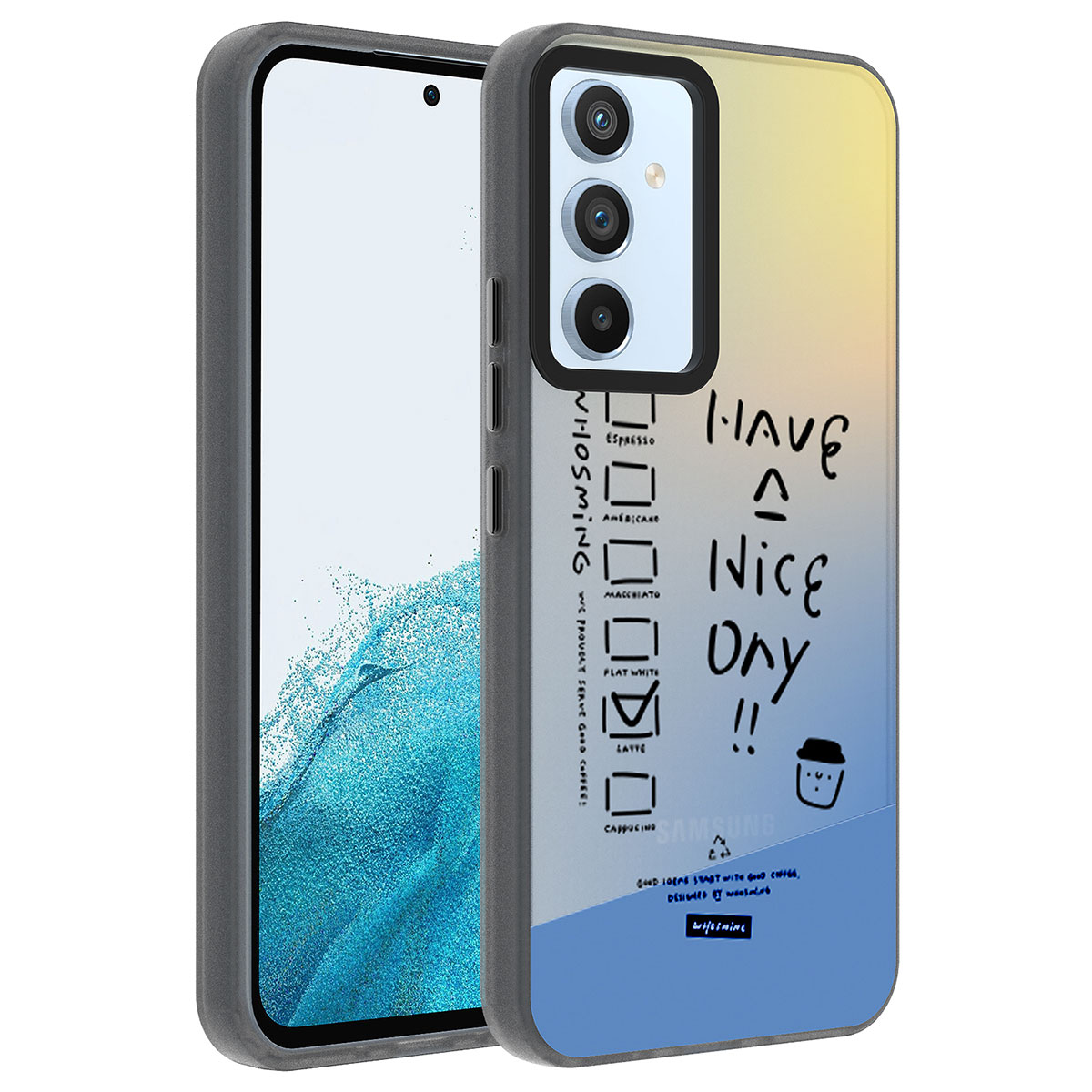 Galaxy Uyumlu A14 Kılıf Desenli Zore Dragon Sert Kapak