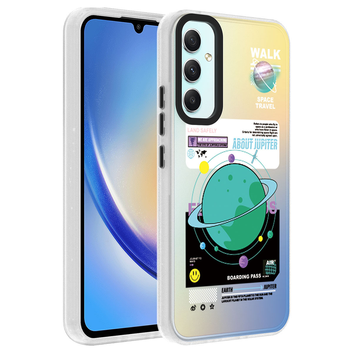 Galaxy Uyumlu A24 Kılıf Desenli Zore Dragon Sert Kapak-Gezegen
