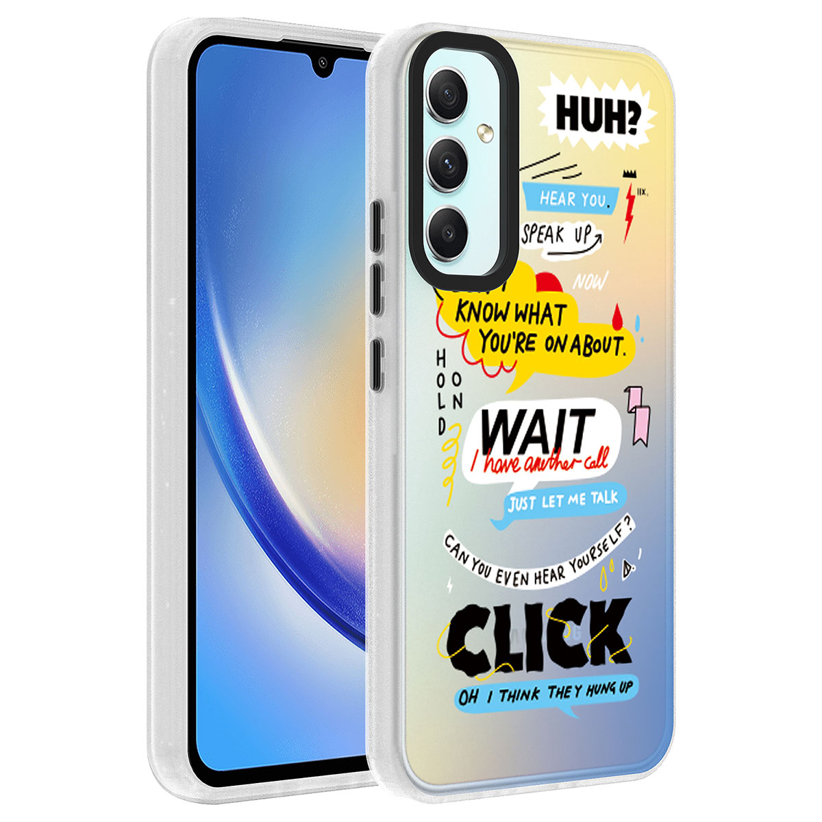 Galaxy Uyumlu A34 Kılıf Desenli Zore Dragon Sert Kapak-Kelimeler