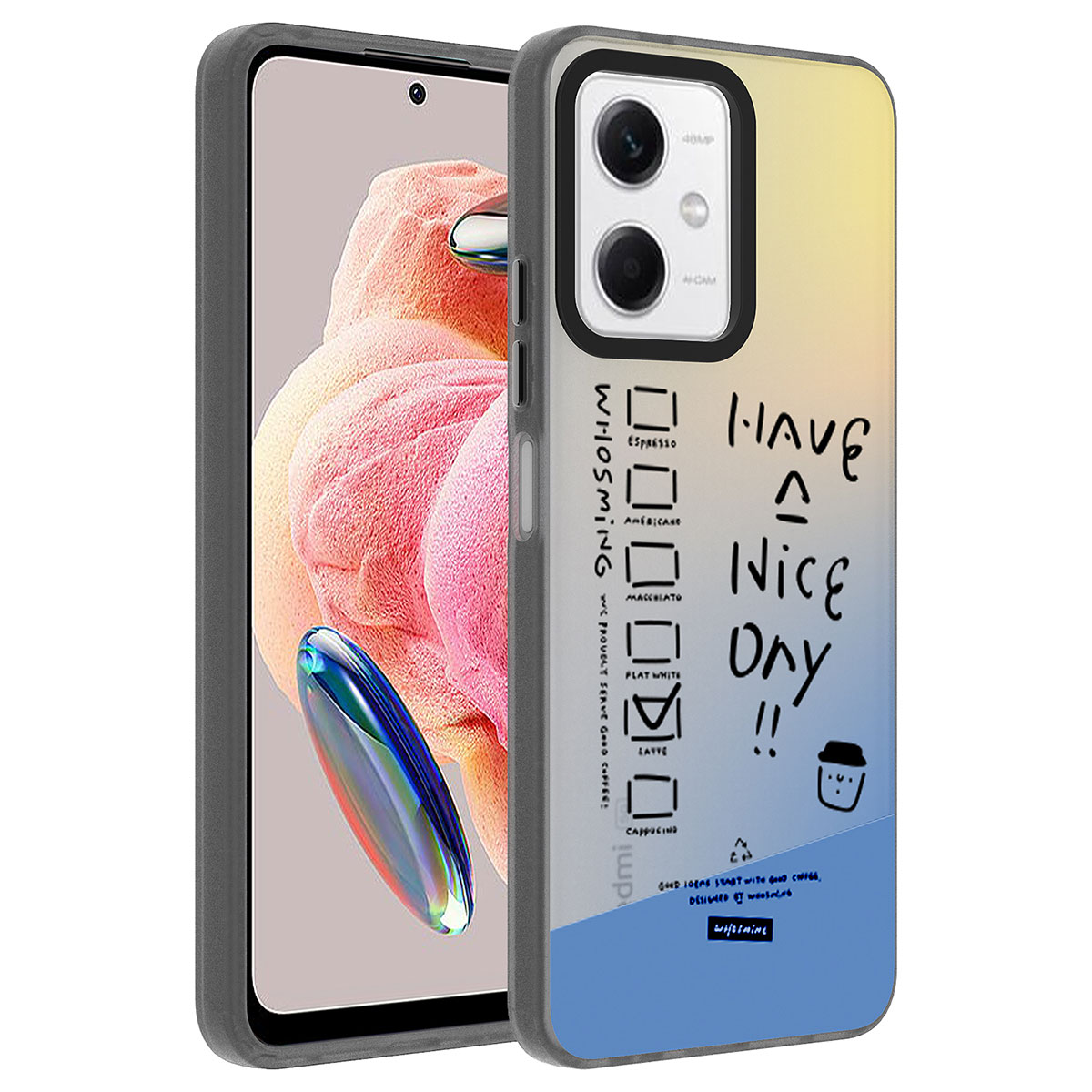 Xiaomi Uyumlu  Redmi Note 12 4G Kılıf Desenli Zore Dragon Sert Kapak