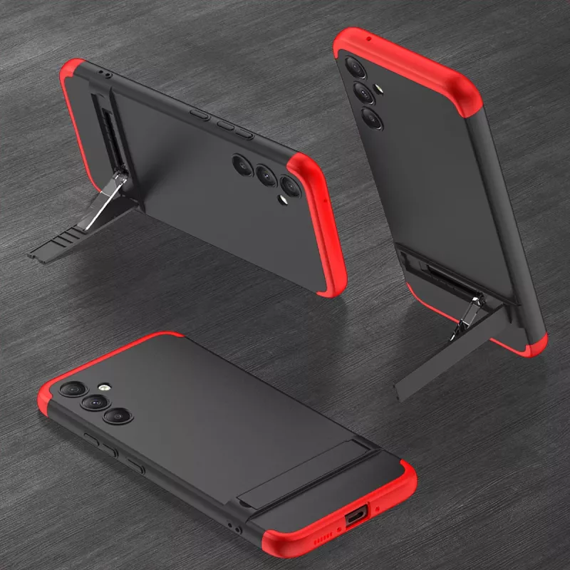 Galaxy Uyumlu A34 Kılıf Zore Kamera Korumalı Dikey Standlı Ays Kapak