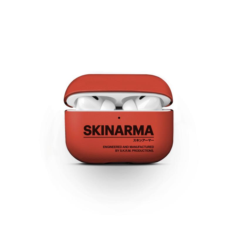 Airpods Uyumlu Pro 2 Kılıf SkinArma PU Deri Tasarım Spunk Kılıf-Turuncu