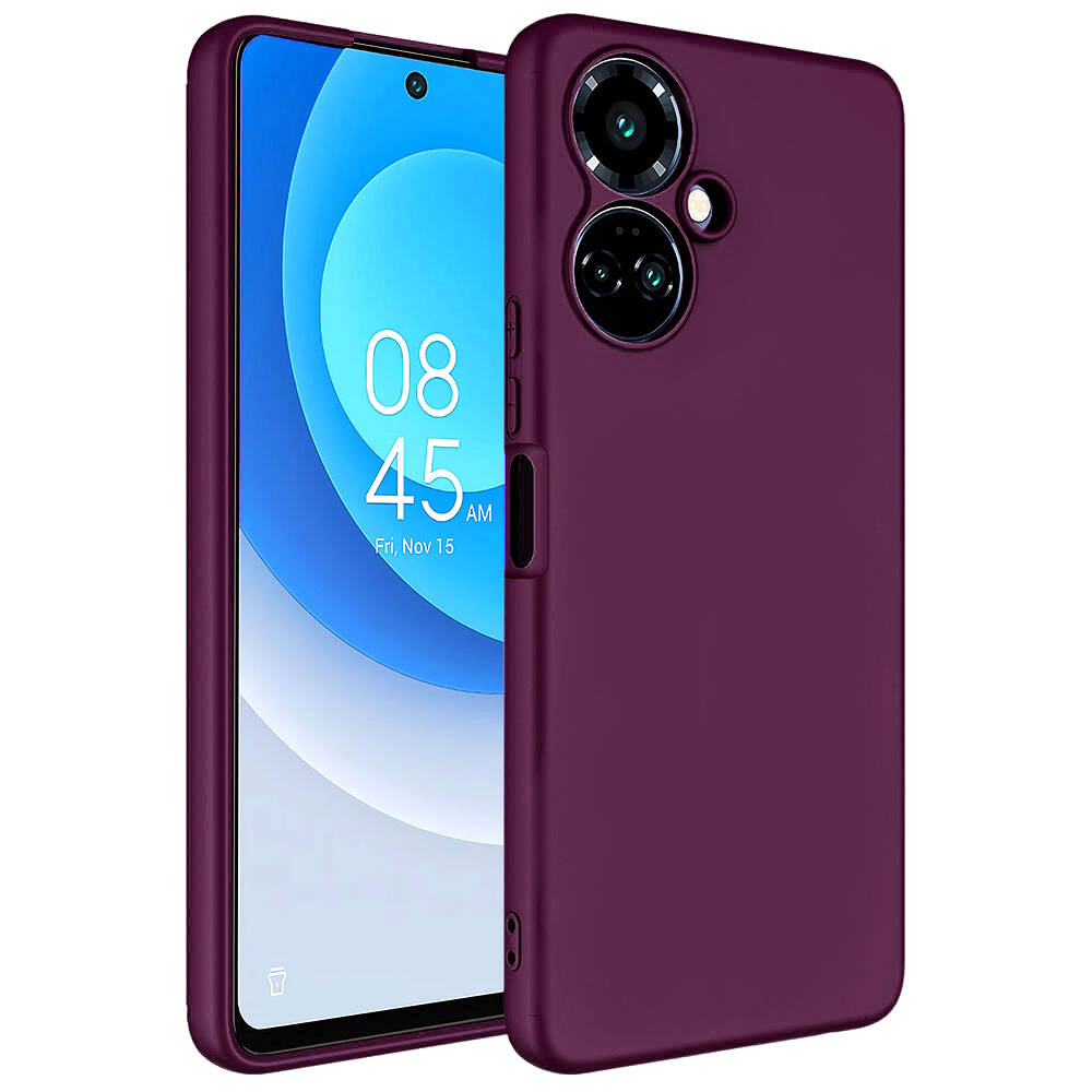 Tecno Camon 19 Pro Kılıf Zore Mara Lansman Kapak-Koyu mor