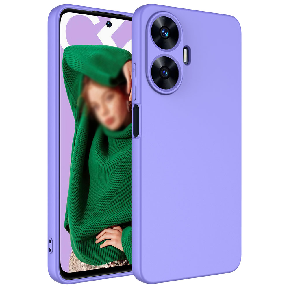 Realme C55 Kılıf Zore Mara Lansman Kapak-Lila