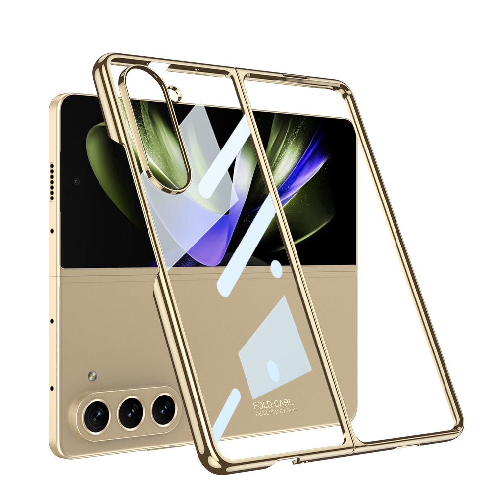 Galaxy Uyumlu Z Fold 5 Kılıf Zore Full Camlı Kıpta Kapak