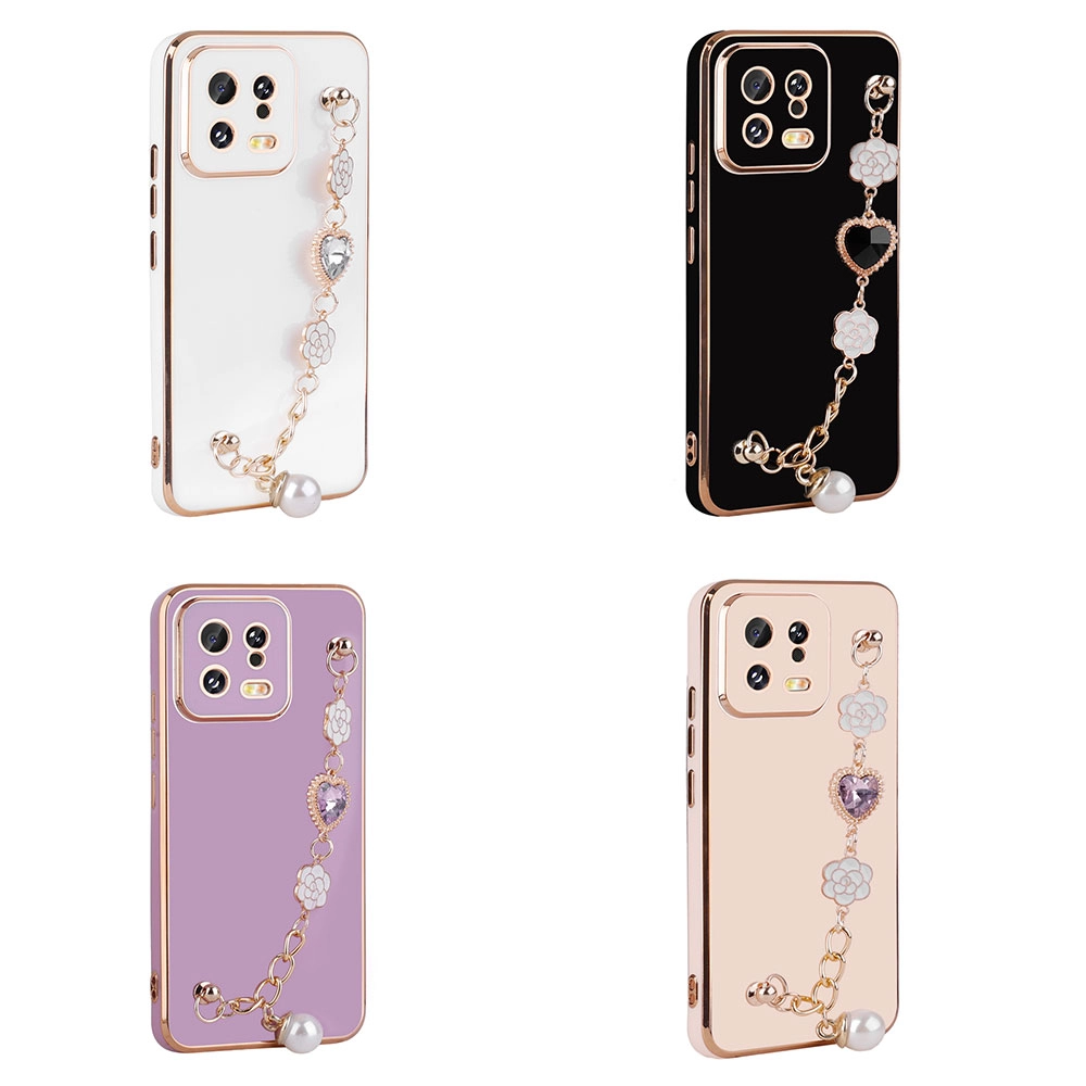 Xiaomi Uyumlu  Mi 13 Kılıf El Tutamaçlı Kamera Korumalı Zore Taka Silikon Kapak