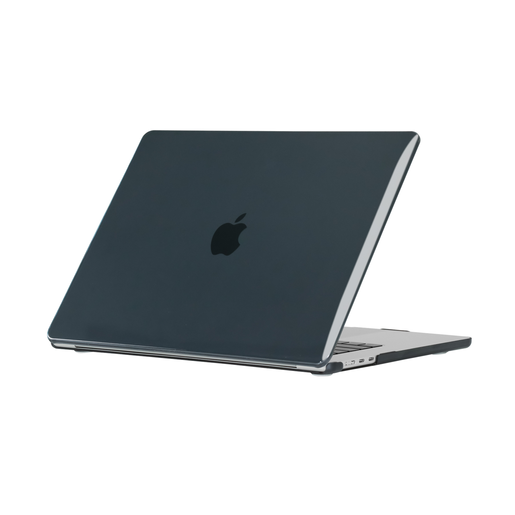 Macbook Uyumlu 15’ Air M2 2023 A2941 Zore MSoft Kristal Kapak-Siyah