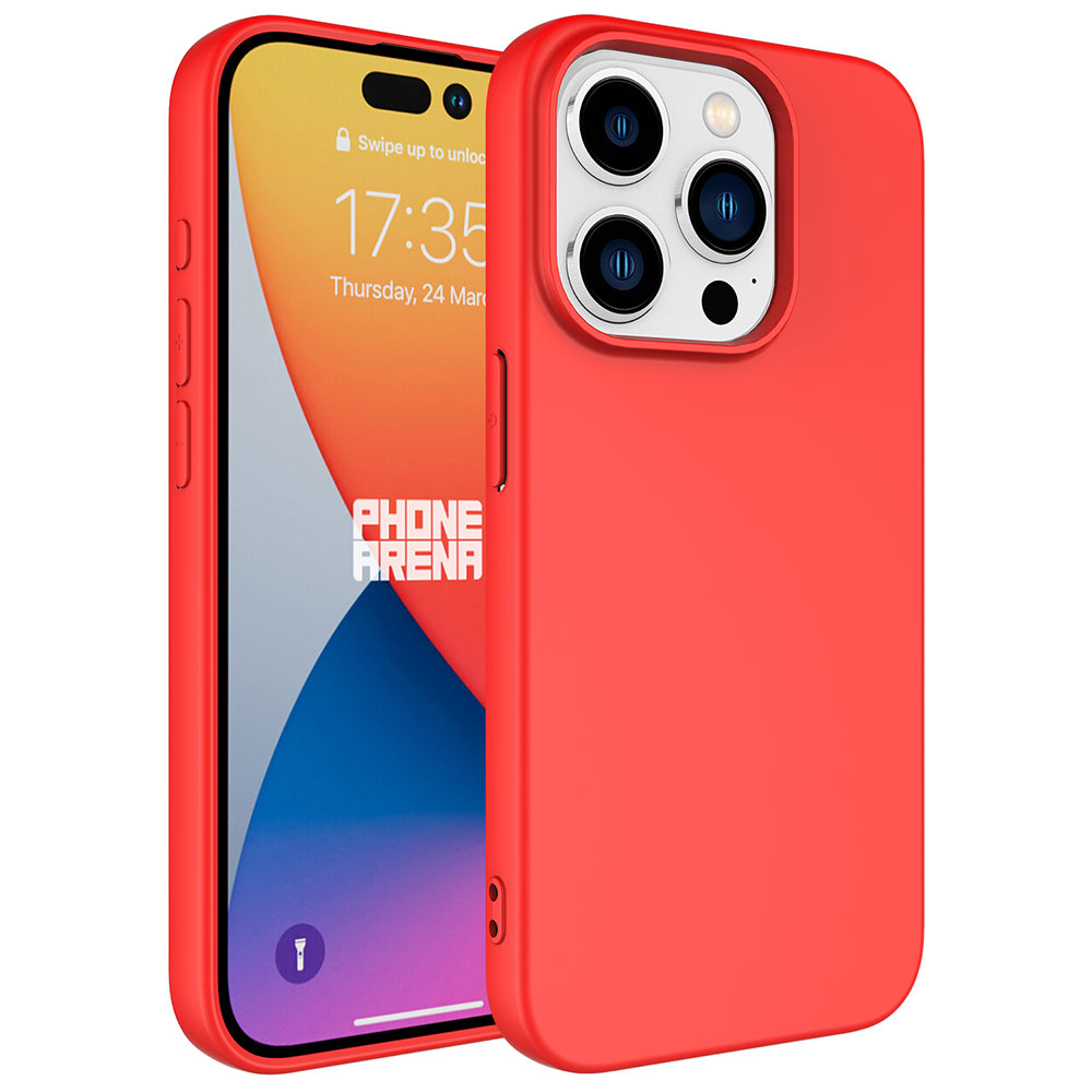 iPhone Uyumlu 15 Pro Kılıf Zore LSR Lansman Kapak-Kırmızı