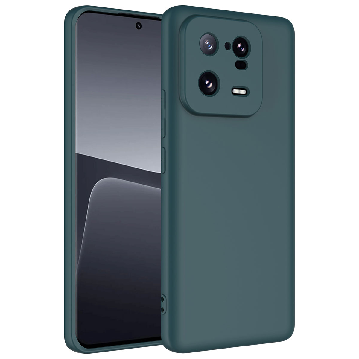 Xiaomi Uyumlu  Mi 13 Pro Kılıf Zore Mara Lansman Kapak-Koyu yeşil