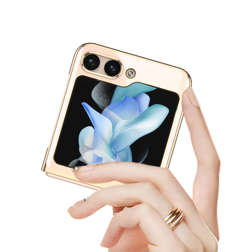 Galaxy Uyumlu Z Flip 5 Kılıf Zore Kıpta Lensli Kapak