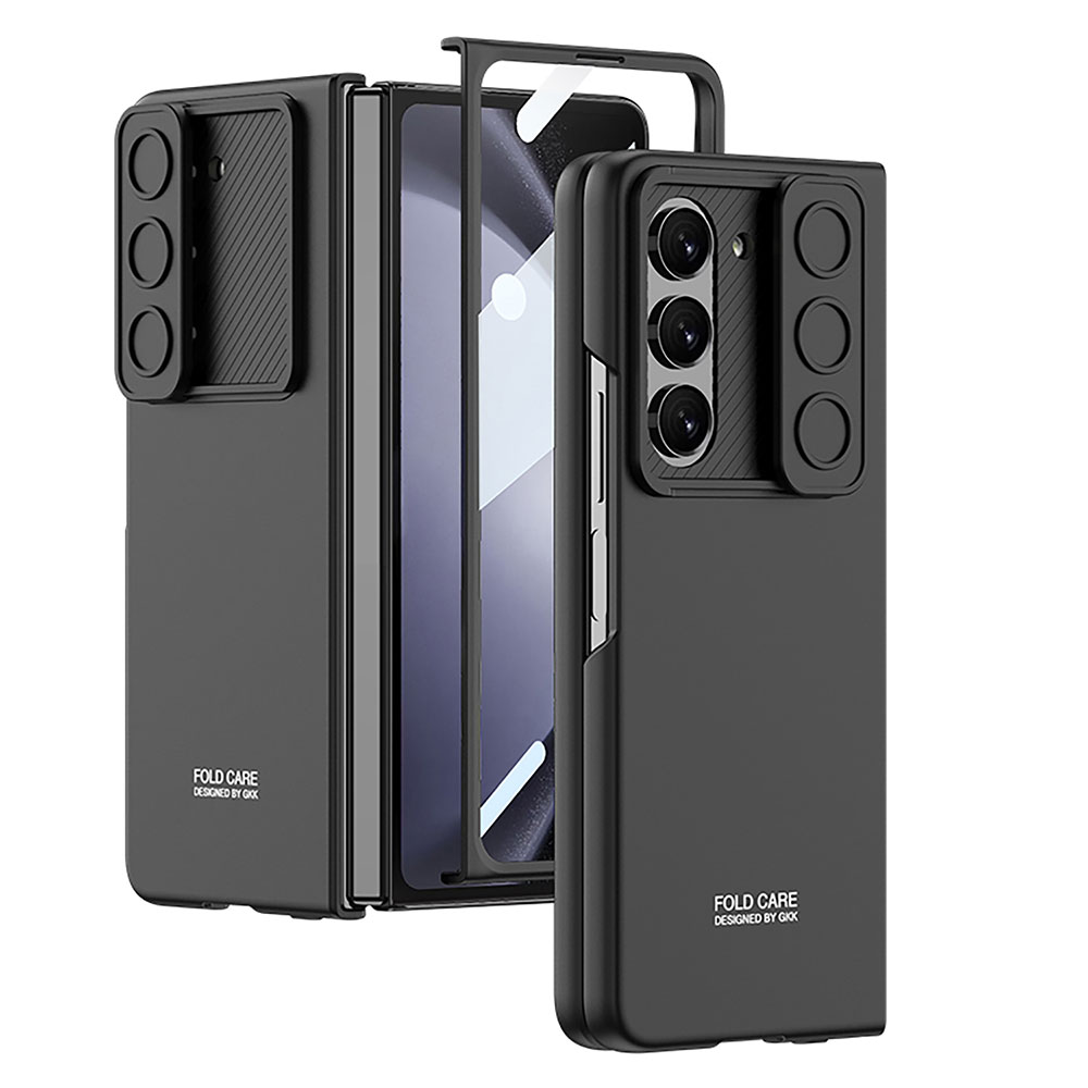 Galaxy Uyumlu Z Fold 5 Kılıf Kamera Korumalı Zore Kıpta Sürgülü Kapak