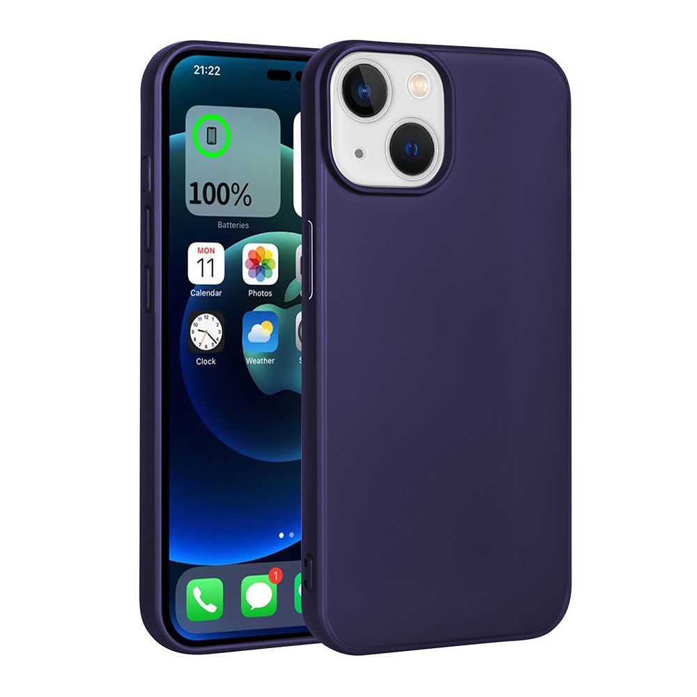 iPhone Uyumlu 15 Kılıf Zore Premier Silikon Kapak-Lacivert