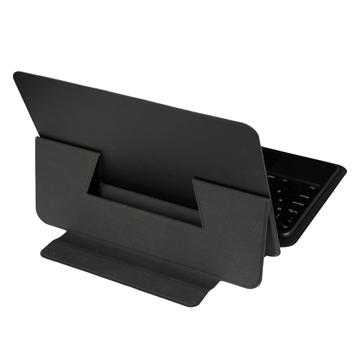 iPad Uyumlu Pro 12.9 2020 (4.Nesil) Zore Border Keyboard Bluetooh Bağlantılı Standlı Klavyeli Tablet Kılıfı