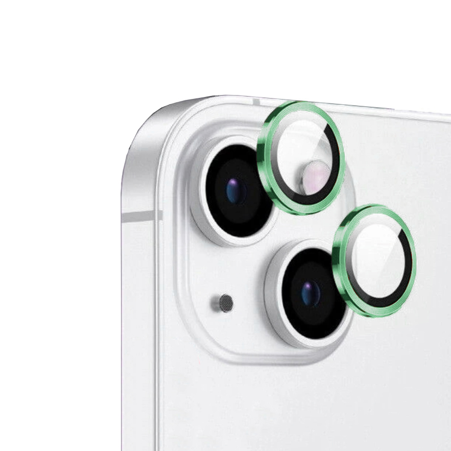 iPhone Uyumlu 15 Plus Zore CL-12 Premium Safir Parmak İzi Bırakmayan Anti-Reflective Kamera Lens Koruyucu-Yeşil