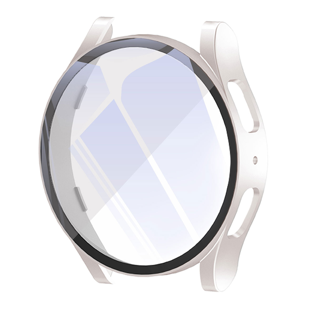Galaxy Uyumlu Watch 6 44mm Sert PC Kasa ve Ekran Koruyucu Zore Watch Gard 14-Starlight
