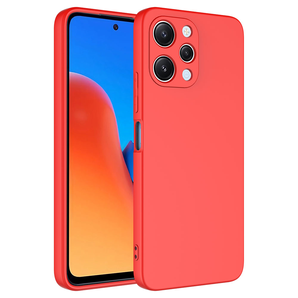 Xiaomi Uyumlu  Redmi 12 Kılıf Zore Mara Lansman Kapak-Kırmızı