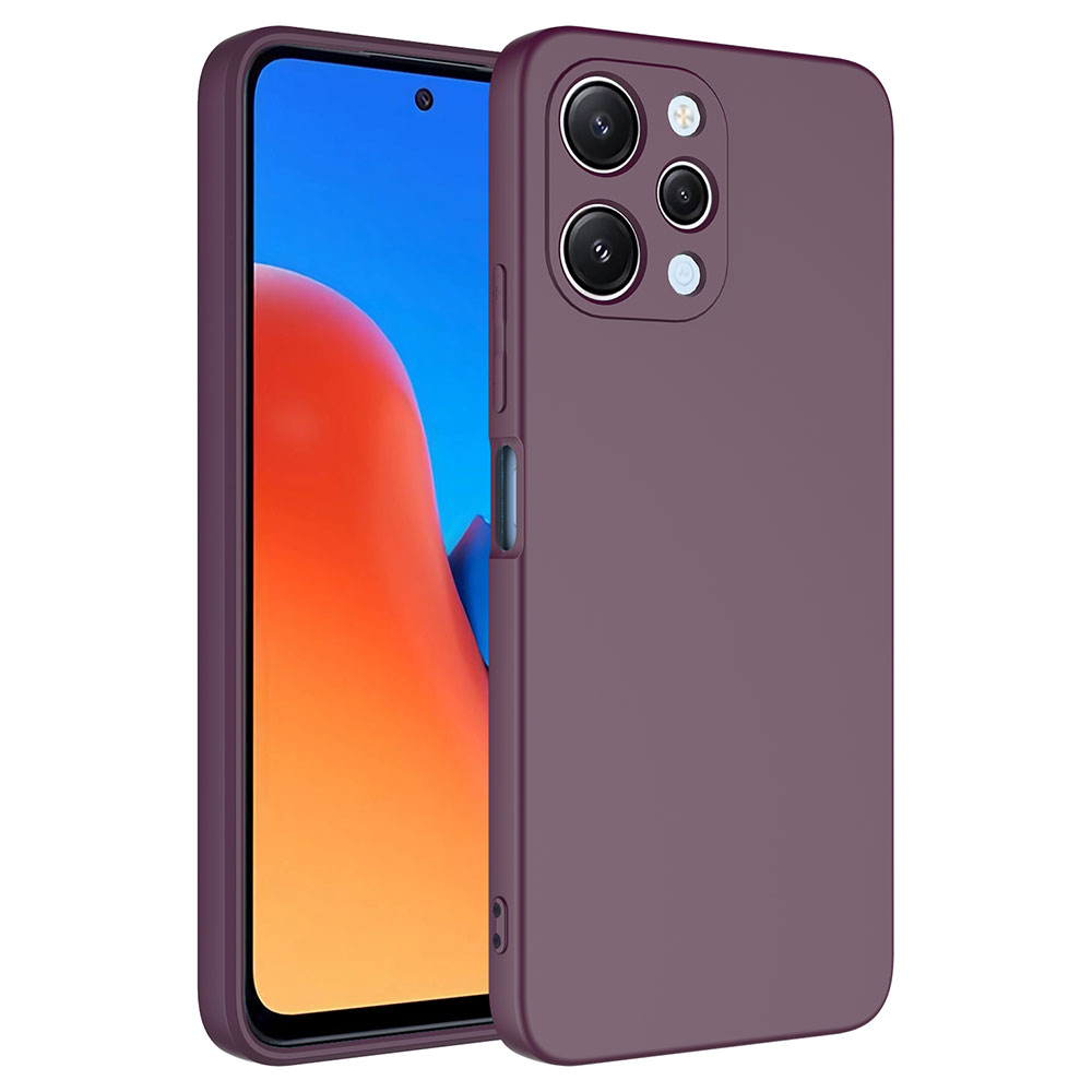 Xiaomi Uyumlu  Redmi 12 Kılıf Zore Mara Lansman Kapak-Koyu mor