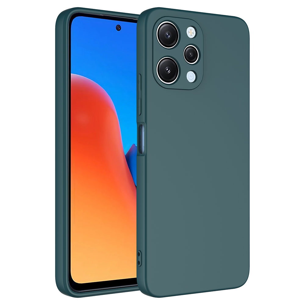 Xiaomi Uyumlu  Redmi 12 Kılıf Zore Mara Lansman Kapak-Koyu yeşil
