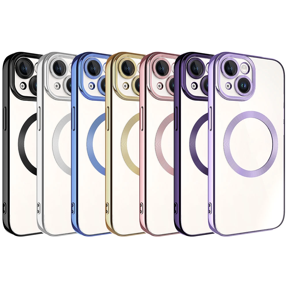 iPhone Uyumlu 15 Kılıf M-safe Wireless Şarj Özellikli Zore Setro Silikon