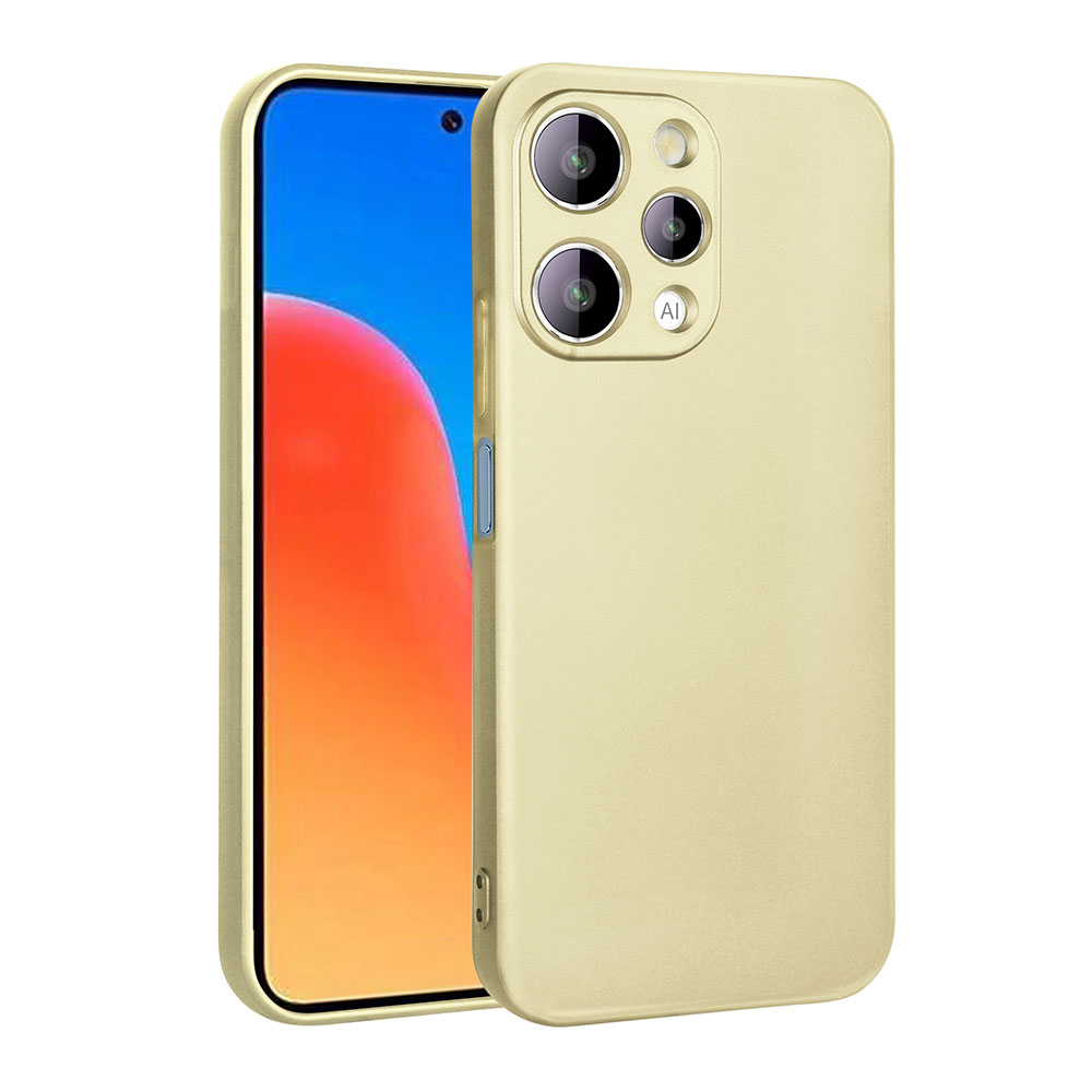 Xiaomi Uyumlu  Redmi 12 Kılıf Zore Premier Silikon Kapak-Gold