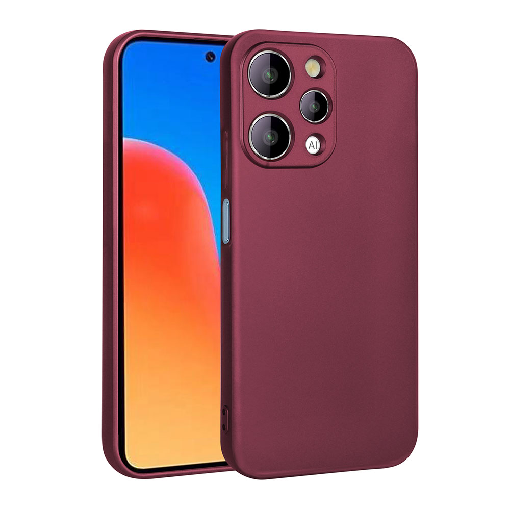 Xiaomi Uyumlu  Redmi 12 Kılıf Zore Premier Silikon Kapak-Mürdüm