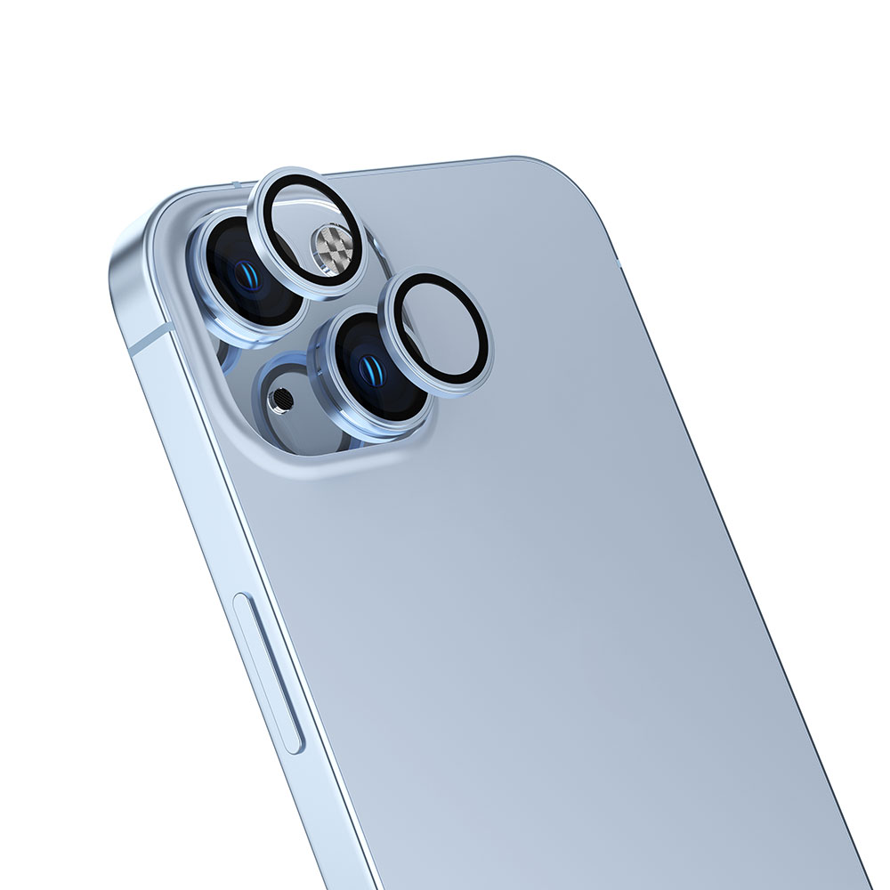 iPhone Uyumlu 15 Zore CL-13 Kamera Lens Koruyucu-Baby blue