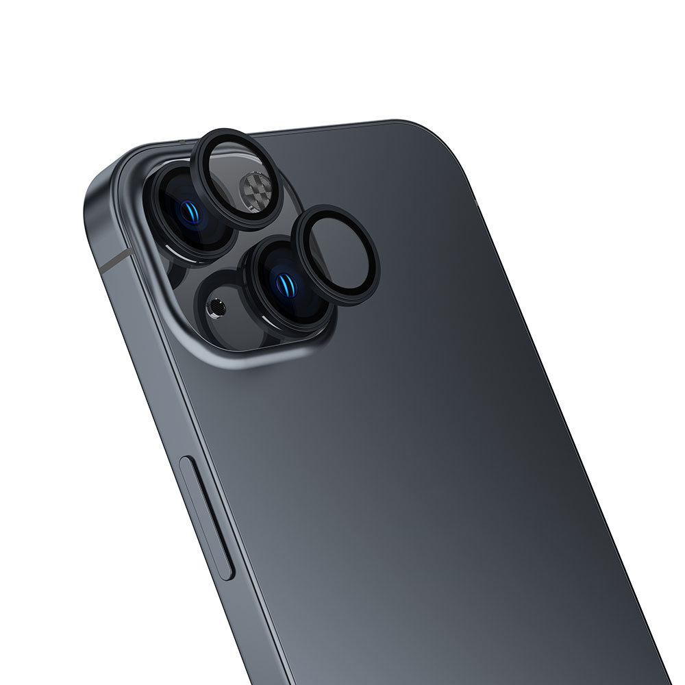 iPhone Uyumlu 15 Zore CL-13 Kamera Lens Koruyucu-Siyah