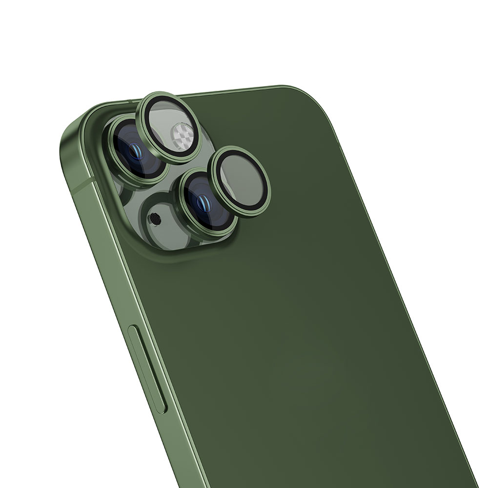 iPhone Uyumlu 15 Plus Zore CL-13 Kamera Lens Koruyucu-Yeşil