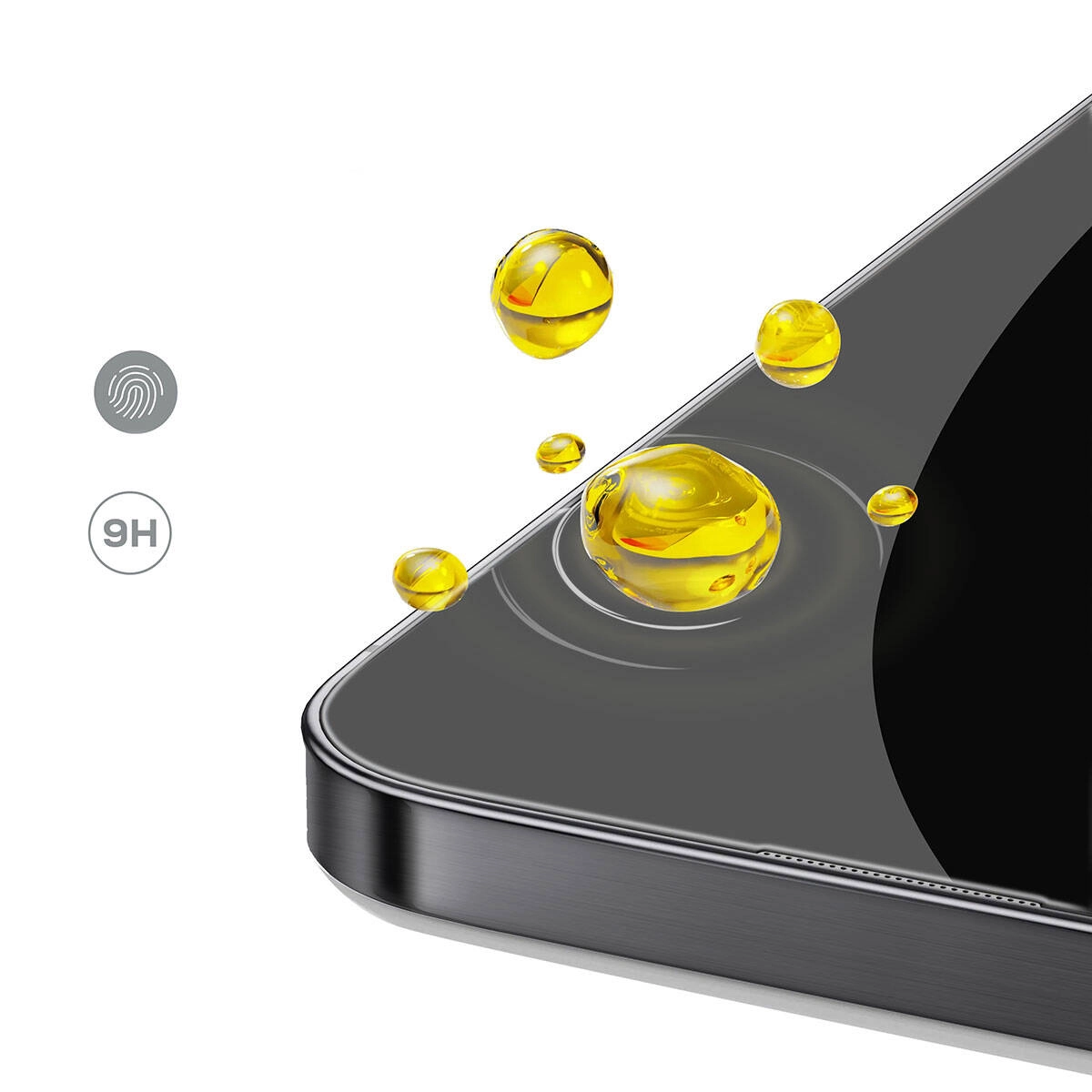 iPhone Uyumlu 15 Pro Zore Rika Premium Hayalet Temperli Cam Ekran Koruyucu