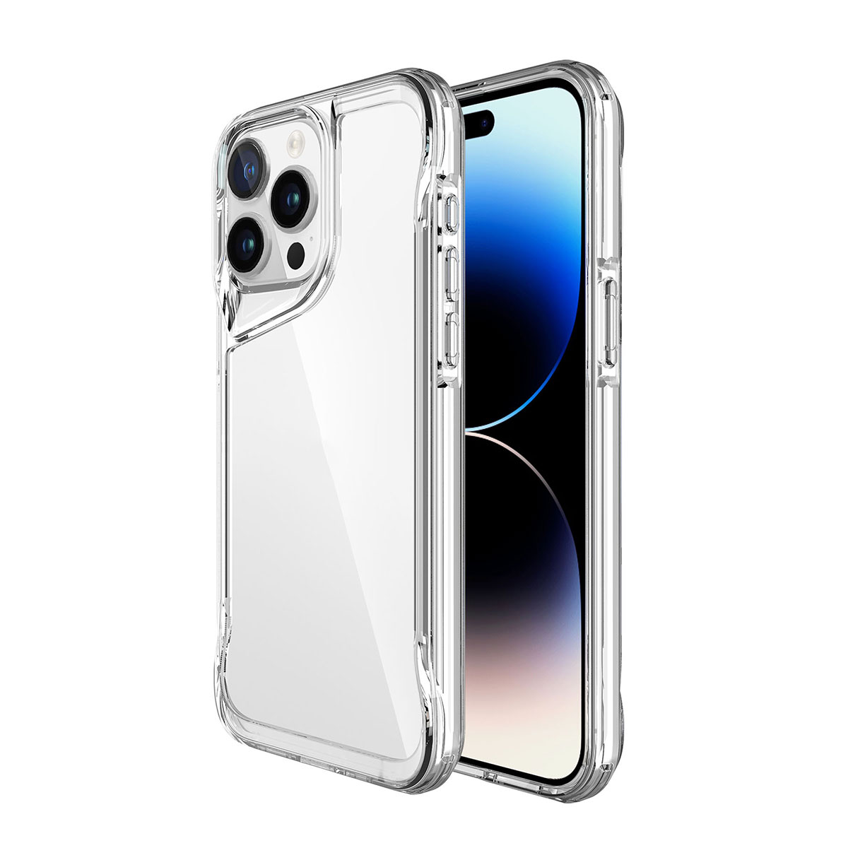 iPhone Uyumlu 15 Pro Max Kılıf Zore T-Max Kapak-Renksiz
