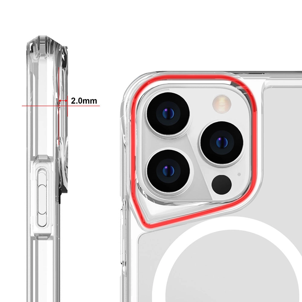 iPhone Uyumlu 15 Pro Kılıf Zore M-safe Şarj Özellikli T-Max M-safe Kapak
