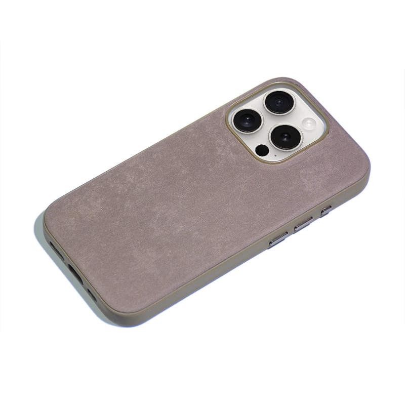iPhone Uyumlu 15 Pro Max Kılıf Zore Mikro Fiber Mimoza Kapak