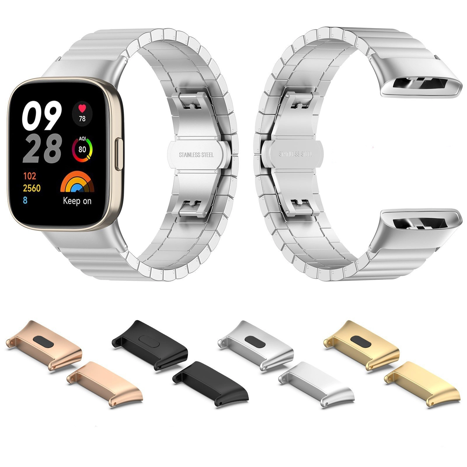 Xiaomi Uyumlu  Redmi Watch 3 Metal Kordon Dönüştürücü