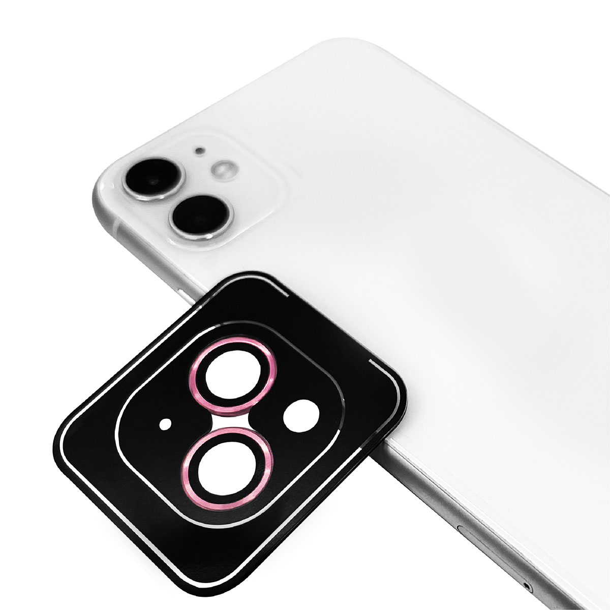 iPhone Uyumlu 15 Zore CL-11 Safir Parmak İzi Bırakmayan Anti-Reflective Kamera Lens Koruyucu-Pembe