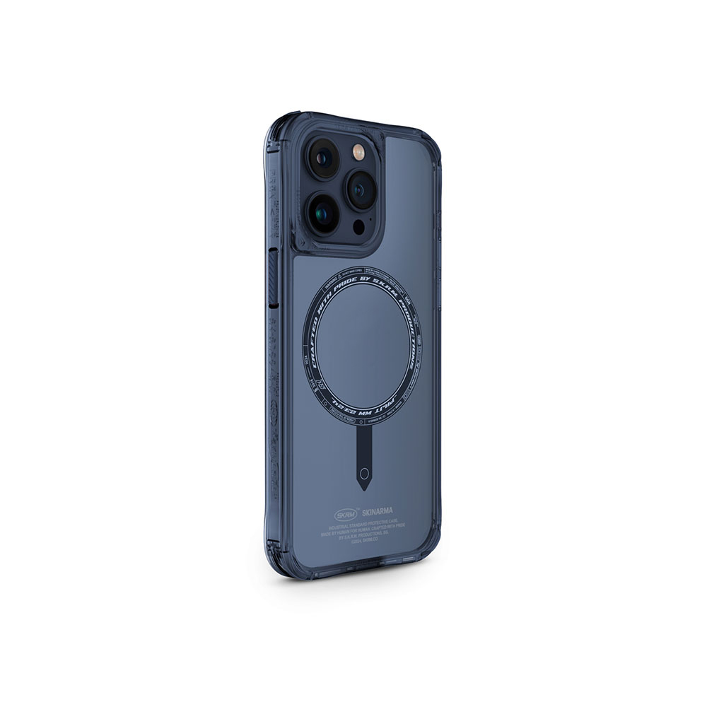 iPhone Uyumlu 15 Pro Max Kılıf SkinArma Şeffaf Airbag Tasarımlı M-safe Şarj Özellikli Saido Kapak