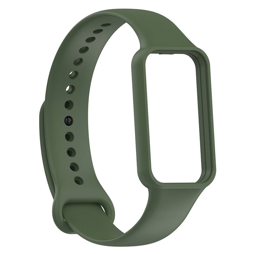 Xiaomi Uyumlu  Redmi Smart Band 2 Zore KRD-87 Silikon Kordon-Koyu yeşil
