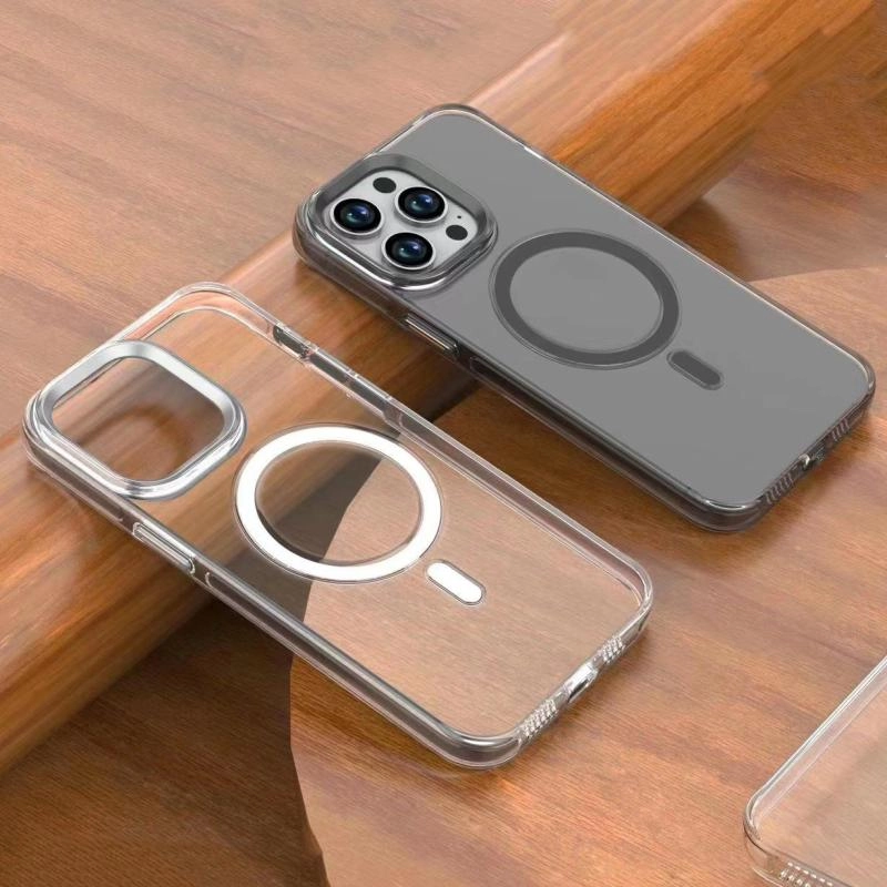iPhone Uyumlu 15 Pro Max Kılıf Zore Wireless Şarj Özellikli Şeffaf Efsane Kapak