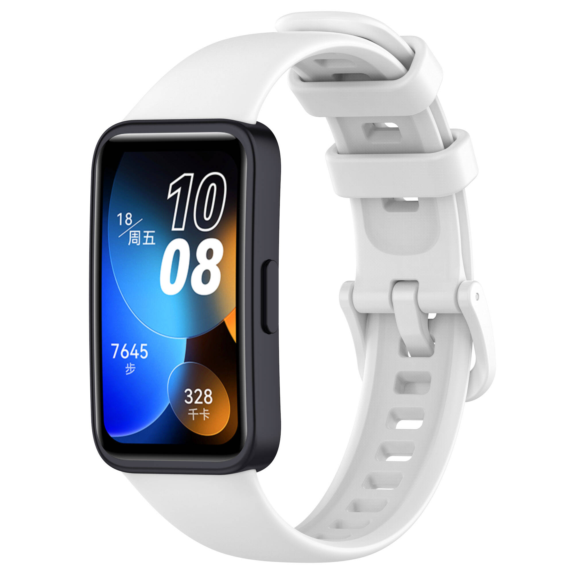 Huawei Uyumlu Band 8 Zore Klasik Kordon-Beyaz