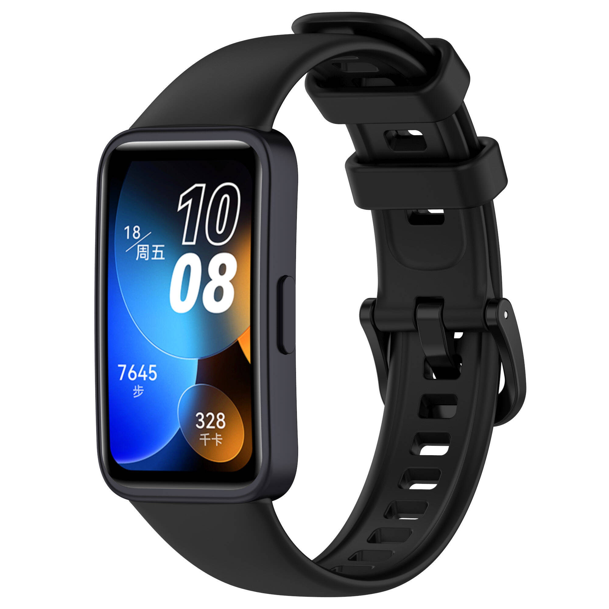Huawei Uyumlu Band 8 Zore Klasik Kordon-Siyah