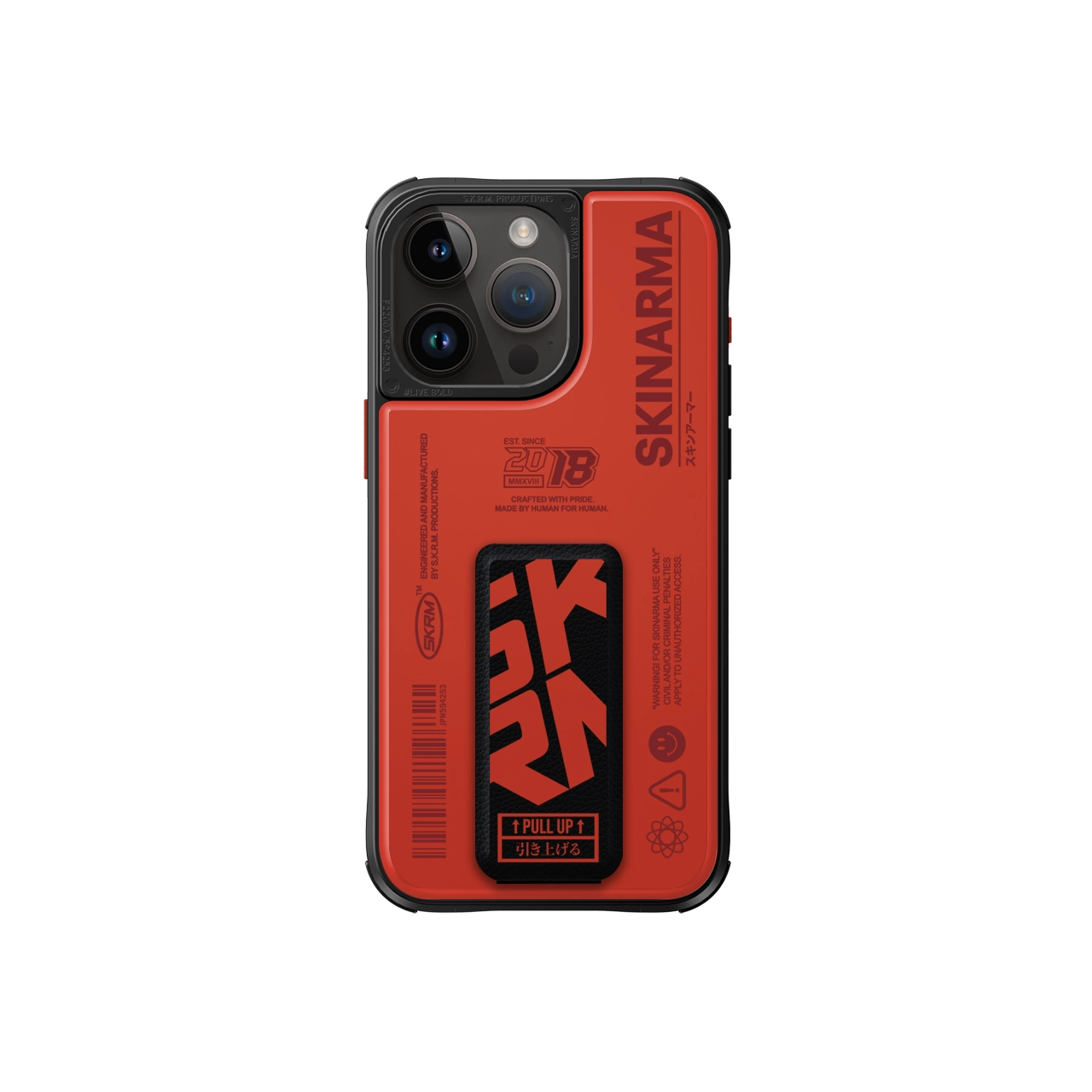 iPhone Uyumlu 15 Pro Max Kılıf SkinArma Desenli Airbag Tasarımlı Standlı Spunk Kapak